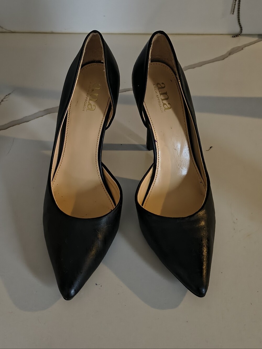 a.n.a Black Pointed Toe High Heels